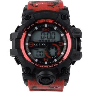 Shock Resistant Watch Red Black